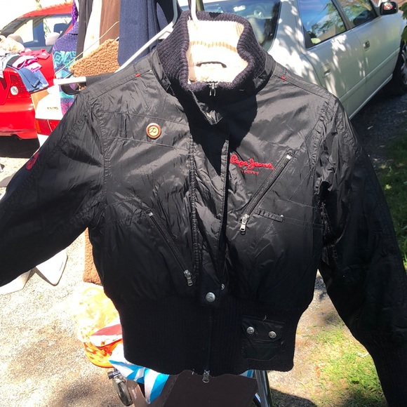 pepe jeans black jacket